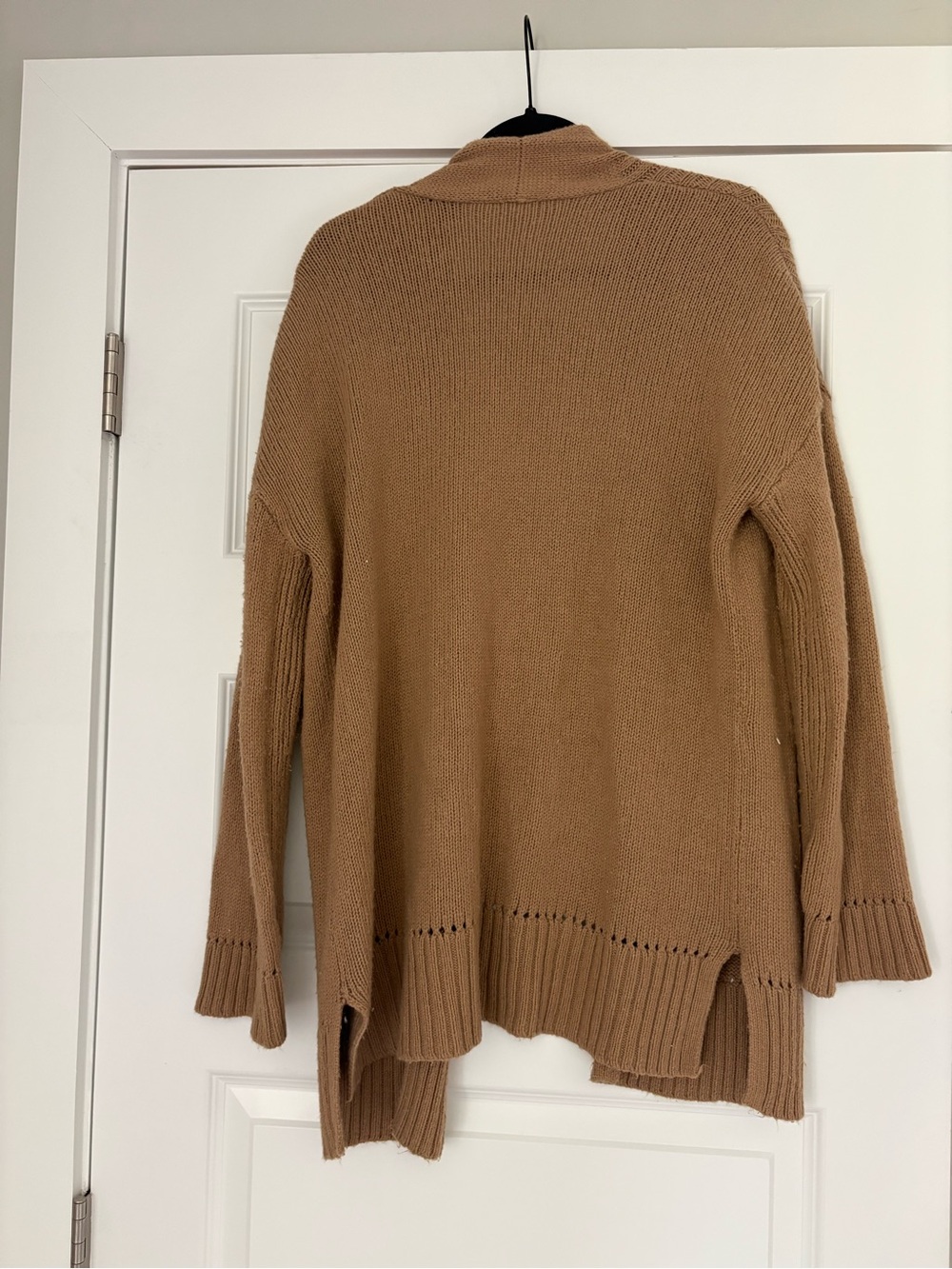 GAP Open-Front Camel Cardigan Sweater - Camel - Picture 2 of 5